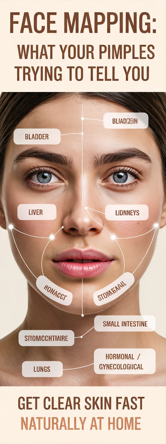 Face Mapping Guide: What Your Pimples Reveal About Internal Health