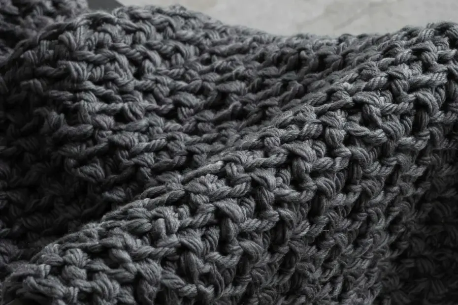 Crochet Picot Stitch Border | Easy Finish for Chunky Star Throw Blanket | Free Pattern & Video