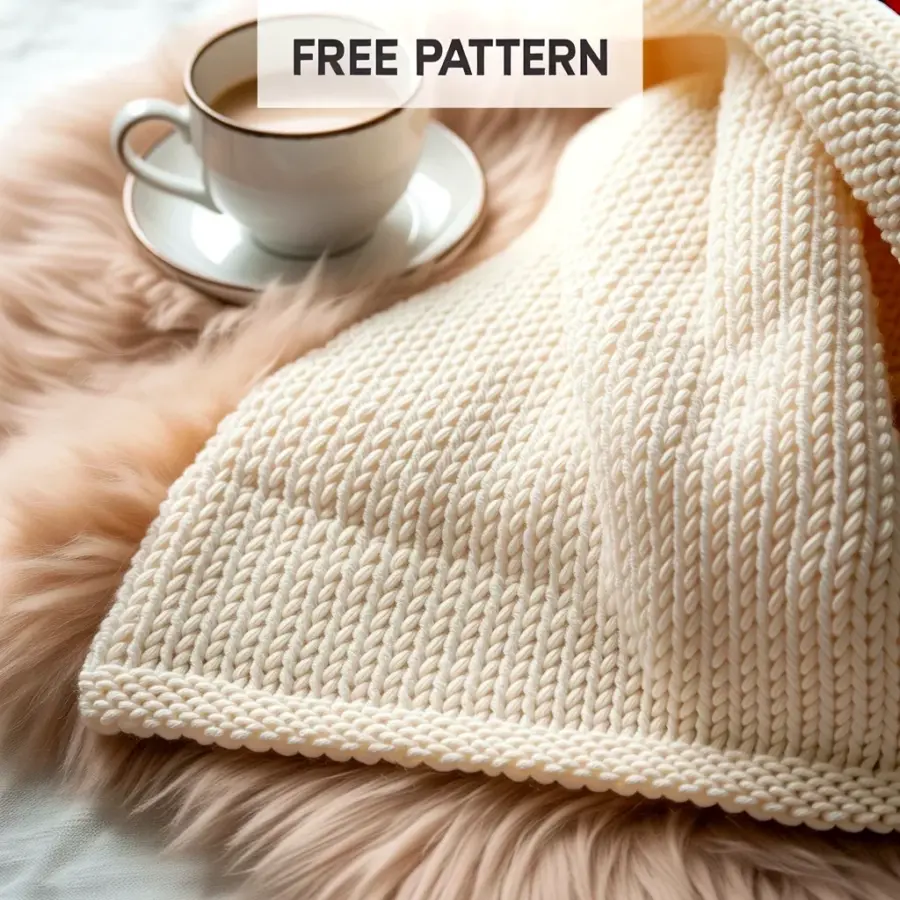 Anthropologie Juniper Faux Fur Throw: Cozy Knit Blanket for Couches