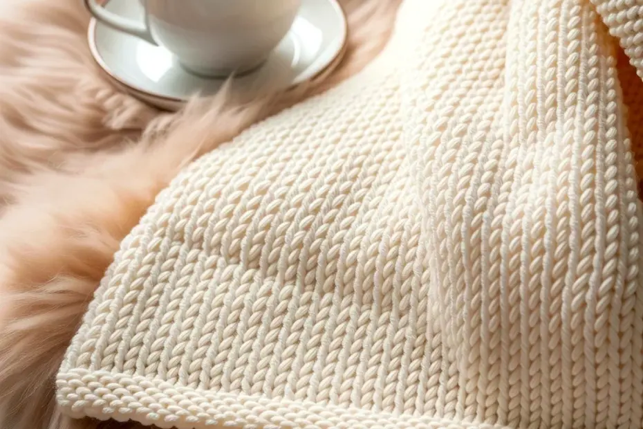 Anthropologie Juniper Faux Fur Throw: Cozy Knit Blanket for Couches
