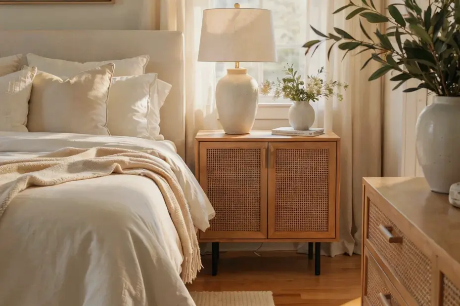 Chunky Knit Throw Blanket | Cozy Bed Styling for Winter | Modern Farmhouse Decor Ideas
